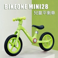 BIKEONE MINI28 火爆新款兒童平衡車無腳踏2-3-56歲寶寶兩輪尼龍玻纖材質滑行車 平衡車 學步車超高顏值亮麗配色-螢光綠_廠商直送