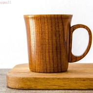 QQMALL Tea Cup Jujube Wood Wooden 200ml Office Breakfast Home Decoration Coffee Beer Milk Cup