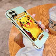 Samsung Galaxy Casing M53 M33 M23 M14 5G M62 F62 M22 M12 Softcase Cartoon Pokemon Phone Casing Luxur