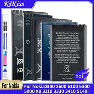 Battery BL-5C/4C/5J/5B/6P/4S/4J/6F BLC-2 For Nokia2300 2600 6100 6300 5900 X9 3310 3330 3410 5140i 6