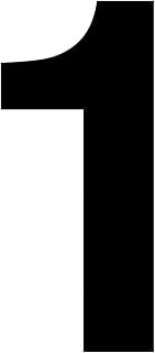 Number Sticker Number Letter for Gluing Number 10 cm Number 6 cm Black (1)