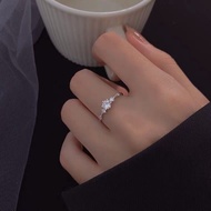 Very Elegant Silver Diamond Ring For Women Size Can Be Adjusted