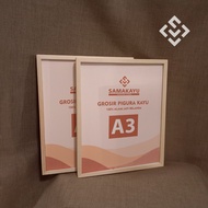 KAYU A3 Wooden Frame / Dutch Teak Wood Frame A3 Size