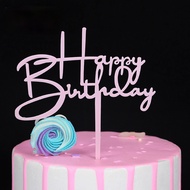 7 type Acrylic Cake Topper Birthday Cake Topper Happy Birthday Party New Year Decoration