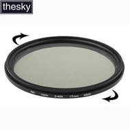 77mm ND Fader Neutral Density Adjustable Variable Filter ND 2 to ND 400 Filter