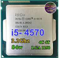 ซีพียู CPU Intel Core i5-4570 4คอ 4เทรด 84W LGA 1150 ฟรีซิลิโคน1ซอง i5 4570