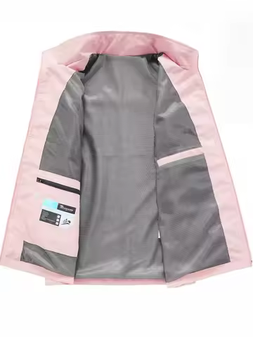 Four-season outdoor stand-up collar work vests custom-printed logo corporate work clothes jackets an