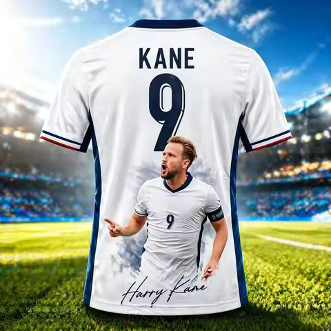 2026 Summer FascioKane3D Print Sport Quickdry Breathable Football Jersey T-Shirt Club TeamTraining P