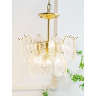 Crystal Lamp Bedroom Living Room Retro Style Lamp French Luxury Lighting Modern Cream Light Lamp Cha