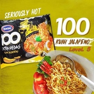 Mie Instan Gaga 100/ Mie Extra Pedas/ Mie Kuah Jalapeno