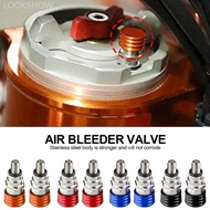 LOOKSHOW Universal 2Pcs Motorcycle Fork Air Bleeder Valves M4x0.7 For KTM SX SXF EXC EXCF XC XCF XCW