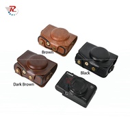 LARRY Canon SX740HS SX730 Pu Leather Camera Bag Case Pouch For Canon SX740HS SX730