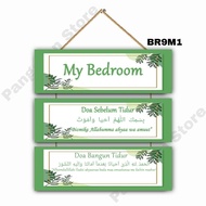 GANTUNGAN BR9M1 bedroom wall decoration - bedroom door hanger - bedroom decoration deccor