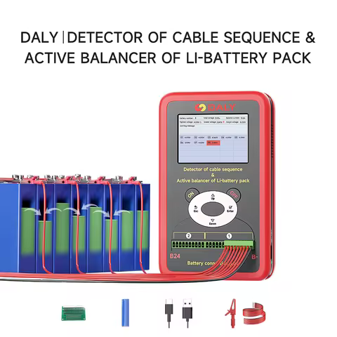 Daly Smart bms 10A Active Balancer and Detector Of Cable Sequence Of 3s 4s 7s 8s 16s 20s 24s Li-lion