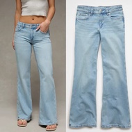 AE Stretch Low-Rise Flare Jeans Women