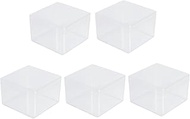 ORFOFE 5pcs Box Figure storage box Protection Showcase for Toy doll display case collectibles organizer clear Pop Figures display case clear jewelry display bracket desktop plastic