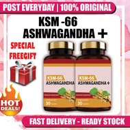 ASHWAGANDHA+KSM-66 Soft Gel Merawat Penyakit 3 Serangkai Original HQ 100% Murah Free Gift