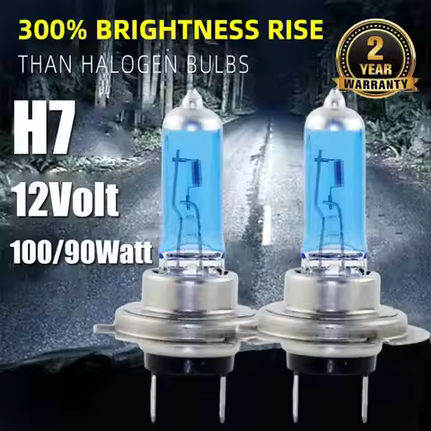 6000k Super Bright White H7 Halogen Bulb 12V Car HeadLight Bulb H7 55w 100w Halogen Lamp Car HeadLig