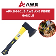 AWE 2LB Axe Fibre Handle Heavy Duty Wood Cutting Axe Camping Hatchet Chopping Firewood Tool