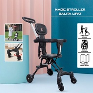 Baby Stroller 2-Way Magic Stroller Foldable Toddler Stroller / Travel Stroller Baby Stroller