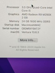 Apple iMac 27 吋 24GB 1TB for OpenCLAW