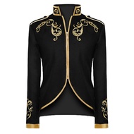 Cacycasa Men's Fashion Palace Prince Gold Embroidered Jacket Court Uniform costume