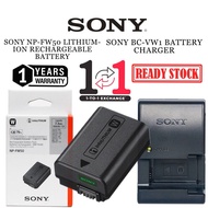 sony original battery/charger FW50 battery/sony bc-vw1 charger (1 years warranty) a6000/a6300/a6400/