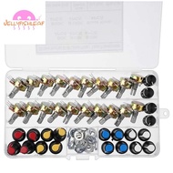 20PCS Potentiometer Kit with Knobs B5K 10K 20K 50K 100K Single Shaft 15MM Potentiometer Switch