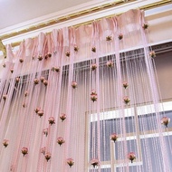 [Door Curtain] Kuaishou Rose Streamline Curtain Encrypted Door Curtain Partition Entrance Curtain Bed Curtain Background Curtain cxbysxjyj.my4.22