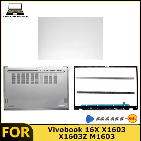 For Vivobook 16X X1603Z M1603Q Laptop LCD Back Cover Front Bezel Hinge Cover Bottom Case New replace