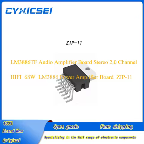 5pieces Brand New Original LM3886TF Audio Amplifier Board Stereo 2.0 Channel HIFI 68W LM3886 Power A