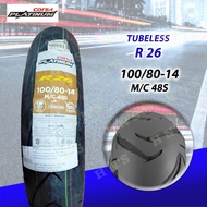 ⭐ 🟧 CORSA R26 Platinum RIM 14 Tubeless Tires ( 80/80-14 , 100/80-14 , 110/80-14 , 140/70-14 )