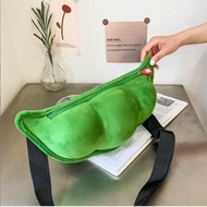 2023 Japanese Harajuku Edamame Style Messenger Bag - Soft Waist & Chest Bag