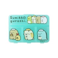 角落小顆伴 - Sumikko Gurashi角落生物藥丸盒 角落小夥伴 藥丸盒  (Mint) 戶外旅行 小物收納分類盒 四格萬用盒 便攜藥丸盒平行進口