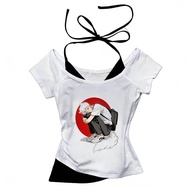 Crop Top - Japanese Gothic Scene | Baddie Vintage Style