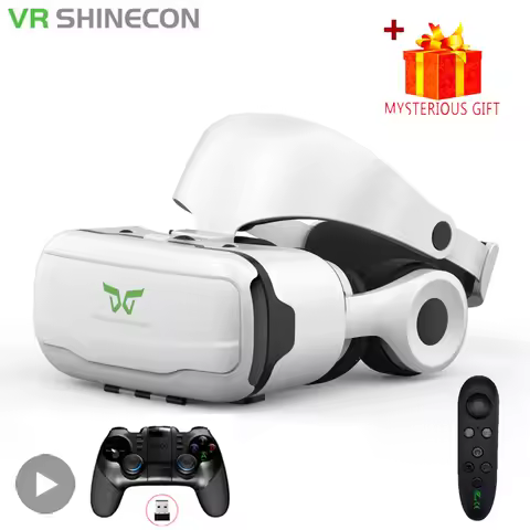 VR Glasses Virtual Reality 3D Headset Helmet For Android iPhone Smartphone Mobile Phone Game Wirth R
