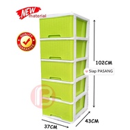 5 Tier Plastic Drawer / Cabinet /Storage Cabinet / Laci 5T