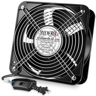 Axial Heavy Industrial Metal Fan AC 110V 120V 200mm x 60mm Dual Ball High CFM Powerful for DIY Cooli