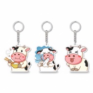 Lovely Moo Moo Dairy Cow keychain