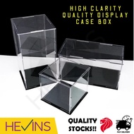 Clear Acrylic Display Case Box High Clarity for Action Figures, Toys DIY Collectible Transparent Showcase