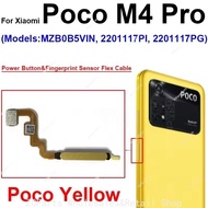For Poco M4 Pro 4G Fingerprint Power Button Flex Finger Print Touch ID Sensor ZCSP ZCLF