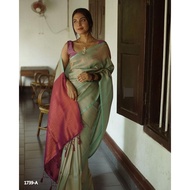 New Launching Beautiful Kubera Pattu Saree With Contrast Blouse Piece