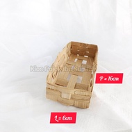 Keranjang Bambu Reyeng 16x6x3 | Wadah Ikan Pindang Tongkol Peda Cue | Penyimpanan Makanan | Peralata