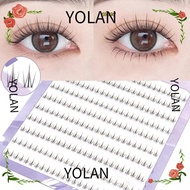 YOLANDAGOODS Air Lower Eyelashes, DIY Lash Extension Makeup Tools Bottom Lash Clusters, 6mm Under Bo