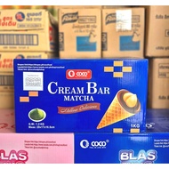 COCO Wafer Cream Bar Filling Matcha Flavor 12 Grams (X83 Sachets) *Matcha