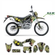 striping decal fullbody variasi sticker klx bf motif loreng keren