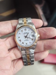 代友出 Tudor 帝舵 Prince Date 王子糸列 74033 少有白面羅馬字金銀腕錶