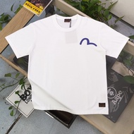 EVISU/God of Fortune 2026 Early Spring New Style Short-Sleeved T-Shirt Men Style Women Couple Style 