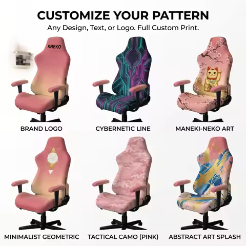 Csutom Gaming Chair Cover Gaming Chair Seat Cover 4pc Set Gaming Chair Covers Stretchable Armrest Co