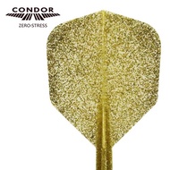 CONDOR DART FLIGHT  ZERO STRESS INTEGRATED SHAFT - SMALL - GLITTER GOLD